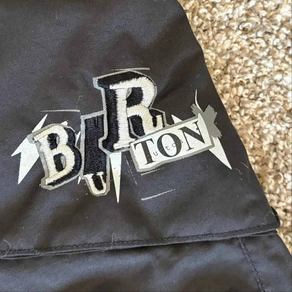 Burton Youth M Snowboard Pants Black Insulated Cargo Waterproof Ski Boys Girls